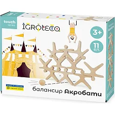 Деревянная игра-балансир "Акробаты" 11 дет. 900491 IGROTECO (Дер9491)