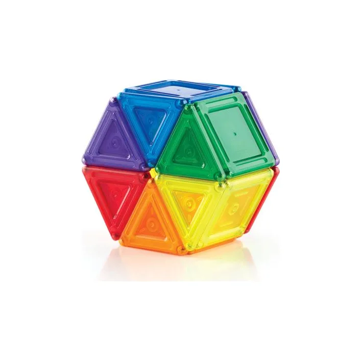 Магнитный конструктор Guidecraft PowerClix Solids, 44 детали (G9421)