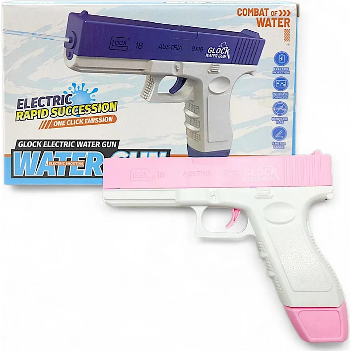 Водный пистолет "Water gun", 22 см, розовый
