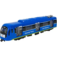 Детский игровой поезд 731-27K(Blue) голубой, светится, 23х4х5 см