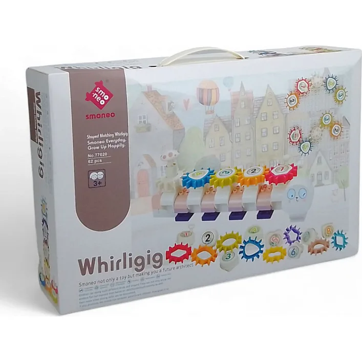Конструктор пластиковий з шестернями "Whirligig", 62 деталі