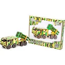 Деревянный 3D конструктор "НЕПТУН" 127 дет. Нептун-00989 г. 27,5*8,5*9,3 см PuzzleOk (Дер0098)