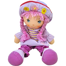 Кукла мягкая музыкальная (рус), 2 вида, в шарик R2020B р.46*21см. (Лял2020)