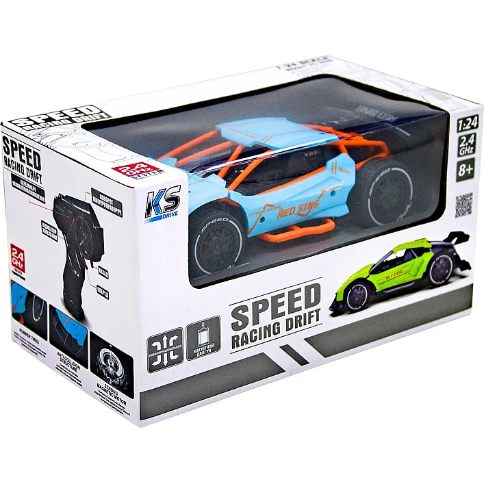 Автомобиль Speed racing driftr на р/у – Red Sing (голубой, 1:24)