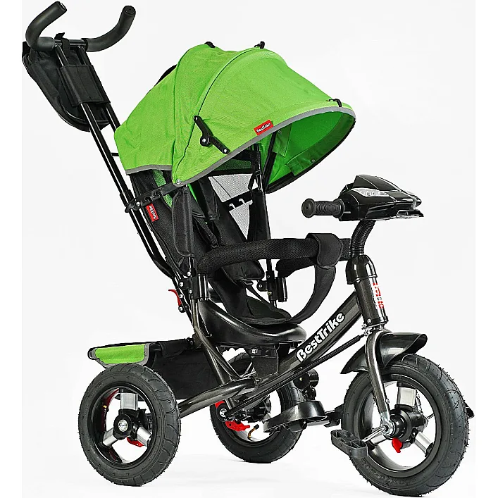 Велосипед 3390 - 34-820 Best Trike (1) НАДУВНЫЕ КОЛЕСА d=29см. переднее, d=26см. задний, ФАРА С USB, пульт