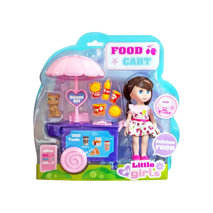 Кукла "Mini doll" "Street Food" на блистере 63022 р.30*29*10см (Лял3022)