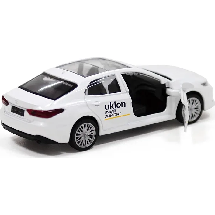Автомодель - "TOYOTA CAMRY UKLON" (белый) 250291 в коробке TechnoDrive (Маш4083)