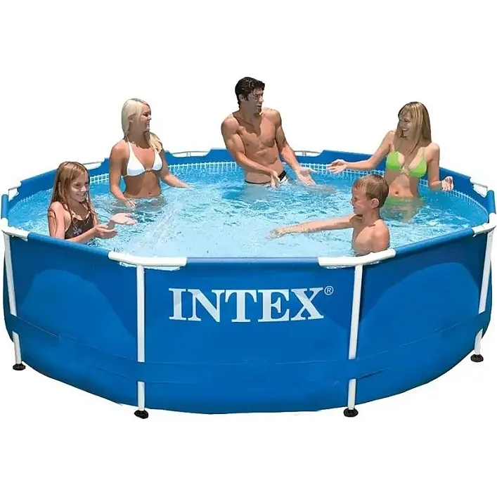 Бассейн каркас 28200 (1шт) Metal Frame Pool круглый (6+лет), в кор. 305*76см (Рез0297)
