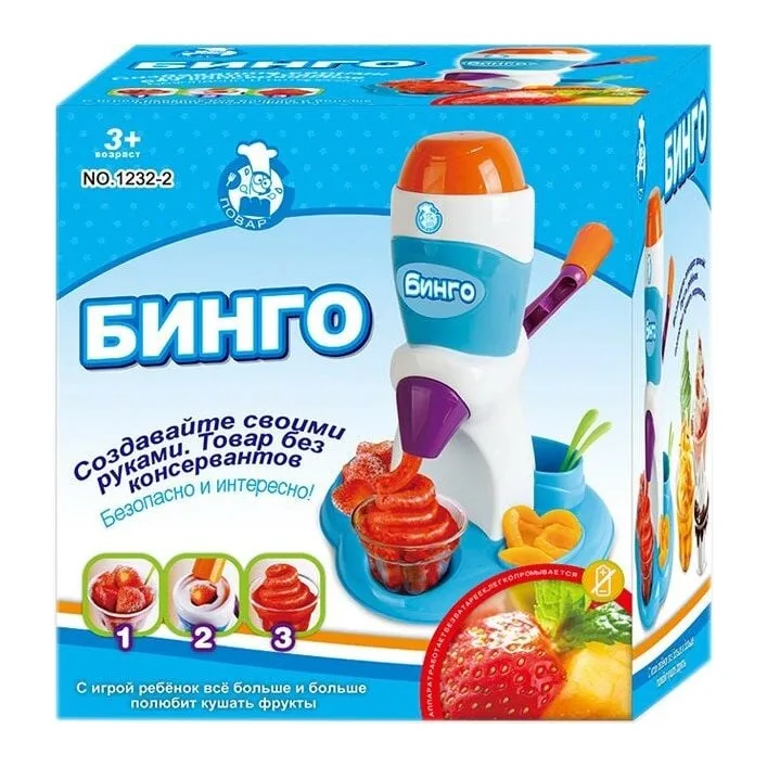 Мороженица 1232-2 (12/2) стаканчики и ложки, в коробке