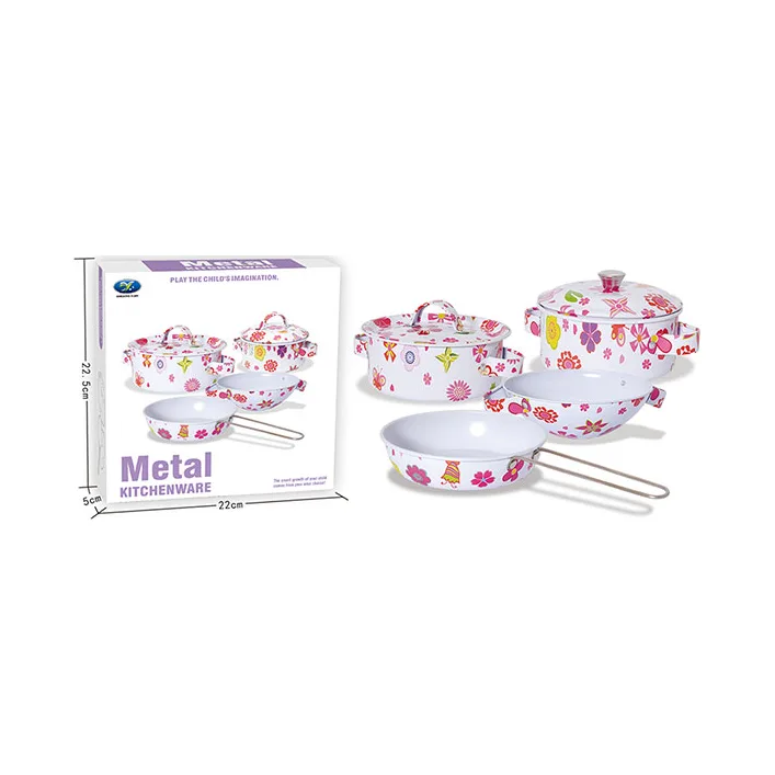 Детский набор посуды «Kitchenware» 620-B5(White) кастрюля, сковородка