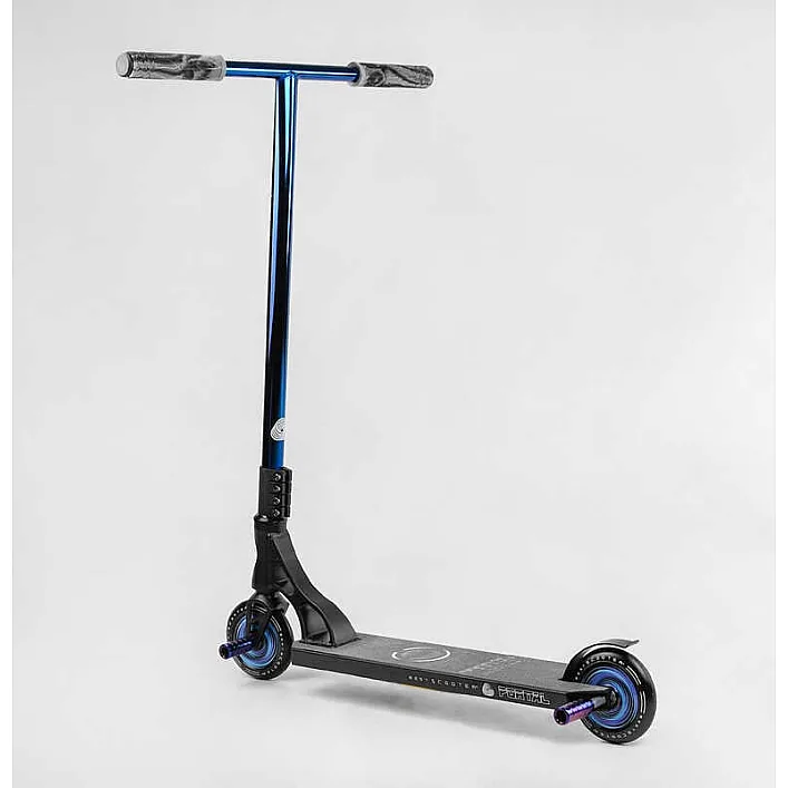 Самокат трюковый PL-71744 Best Scooter (4) "Portal" HIC-система, ПЕГИ, алюминиевый диск и дека, колёса PU, d=120мм, ширина руля 58 см