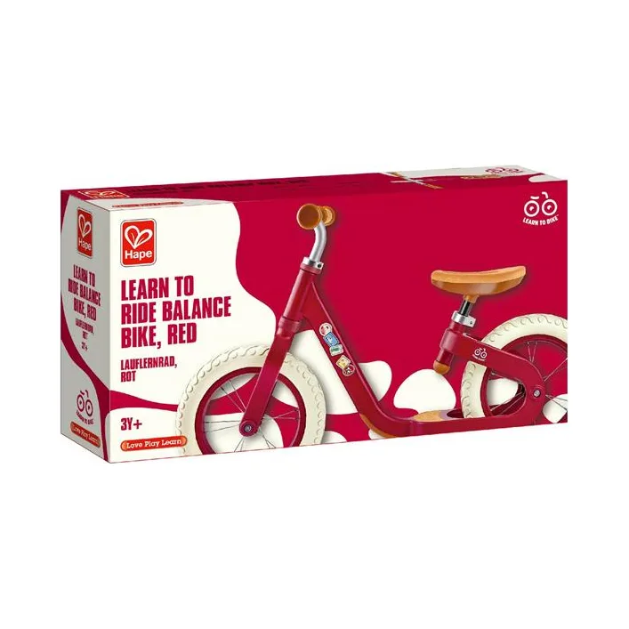 Беговел Hape двухколесный 12" красный (E1099)