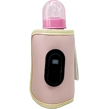 Портативный подогреватель для детских бутылочек MGZ-0222(Pink) с индикатором температуры