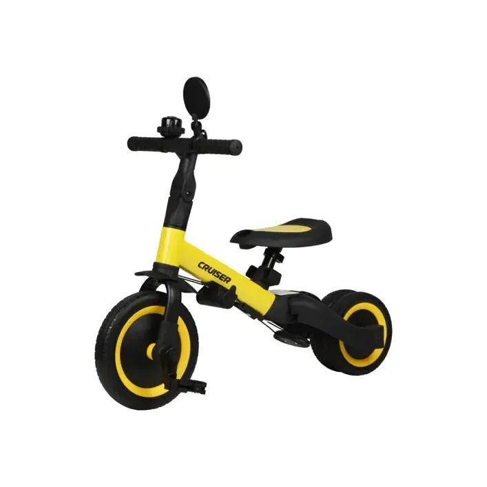 Біговел Tri-cycle 5in1 Cruiser Versa yellow трансформер з дашком (Вел1340)