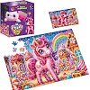 Пазлы с мягкой игрушкой "De.tail. Розовый единорог" 260 деталей