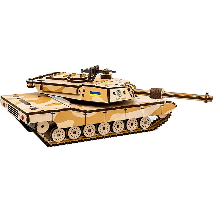 Деревянный 3D конструктор "ABRAMS" 187 дет., Puz-26917 г. 28*11*10 см PuzzleOk (Дер9171)