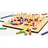 Деревянная "Геометрическая Развивающая Доска" 56 комбинаций Puz-27260 PuzzleOk (Дер9207)