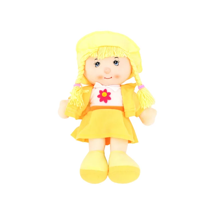 Кукла мягкая музыкальная (РУССКАЯ ЯЗЫК) 3 вида в шарик R0718 р.46*30см (Лял0718)