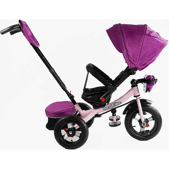 Велосипед 6088 F – 736-07 Best Trike (1) ПОВОРОТНОЕ СИДЕНИЕ, СЛОЖНОЕ КЕРМО, ФАРА МУЗЫКАЛЬНАЯ С USB,Bluetooth НАДУВНЫЕ КОЛЕСА, ПУЛЬТ ВКЛЮЧЕНИЯ СВЕТА И ЗВУКА