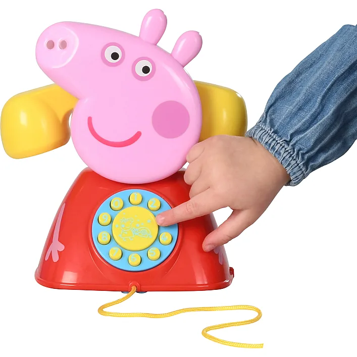 Іграшка-каталка на мотузочці PEPPA - ТЕЛЕФОН ПЕППИ