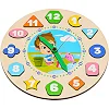 Деревянный сортер "Часы" для мальчиков Puz-22935 PuzzleOk (Дер6297)
