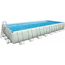 Бассейн каркасный "Ultra Frame Rectangular" INTEX 26374,975Х488Х132 см, 54368 л., фильтр-насос, лестница, подстилка, тент
