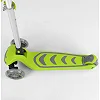 Самокат триколісний 46987 (4) Best Scooter, САЛАТОВИЙ, складне алюмінієве кермо, 4 колеса PU зі світлом, d = 12 см