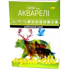 Бумага для акварели А4 10 листов АП-0701 (Кнц4104)