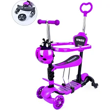 Самокат трехколесный iTrike MAXI 5в1 (JR 3-101-V) фиолетовый.
