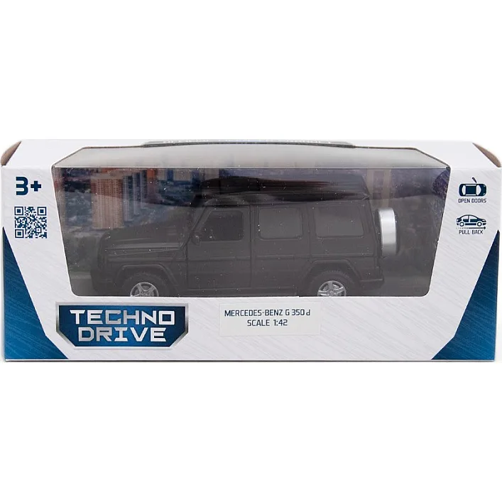 Автомодель - MERCEDES BENZ G350 (черный) 250274 в коробке TechnoDrive (Маш8792)