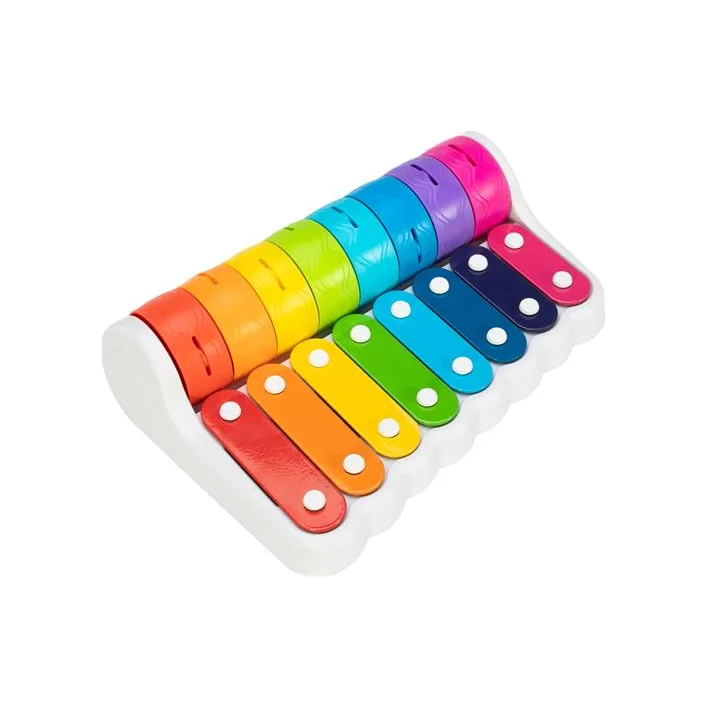 Детский ксилофон Fat Brain Toys Rock N' Roller Piano со звоночками (F281ML)