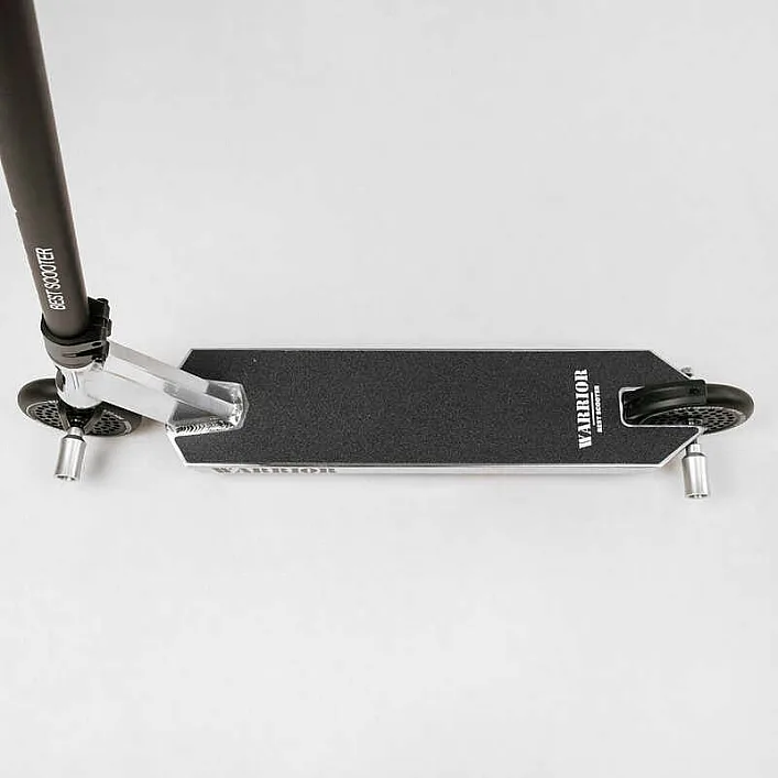 Самокат трюковый Т-30401 Best Scooter (4) "Warrior", HIC-система, ПЕГИ, алюминиевый диск и дека, колёса PU, d=120мм, ширина руля 58 см