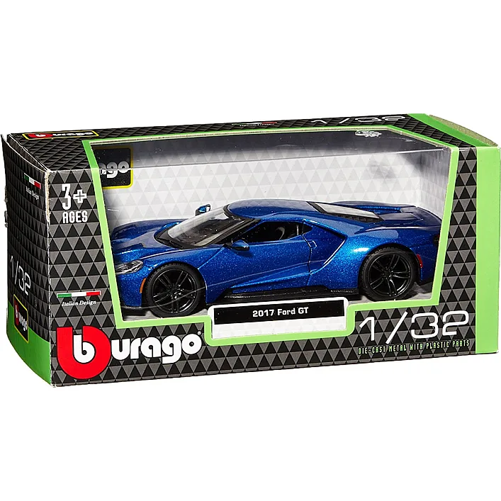 Автомодель - FORD GT (блакитний металік, сріблястий металік, 1:32)
