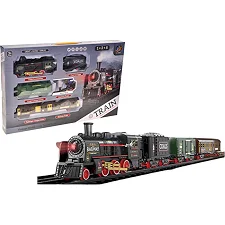 Железная дорога 652-X19 акум., USB, музыка, свет, дым, корр. 51,5*5,5*33 см