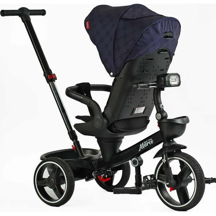 Велосипед 9155 / 331-09 BestTrike "Marco" (1) поворотное сиденье, складной руль, колеса с прорезиненным PU, корзина, телескопическая ручка, фара музыкальная
