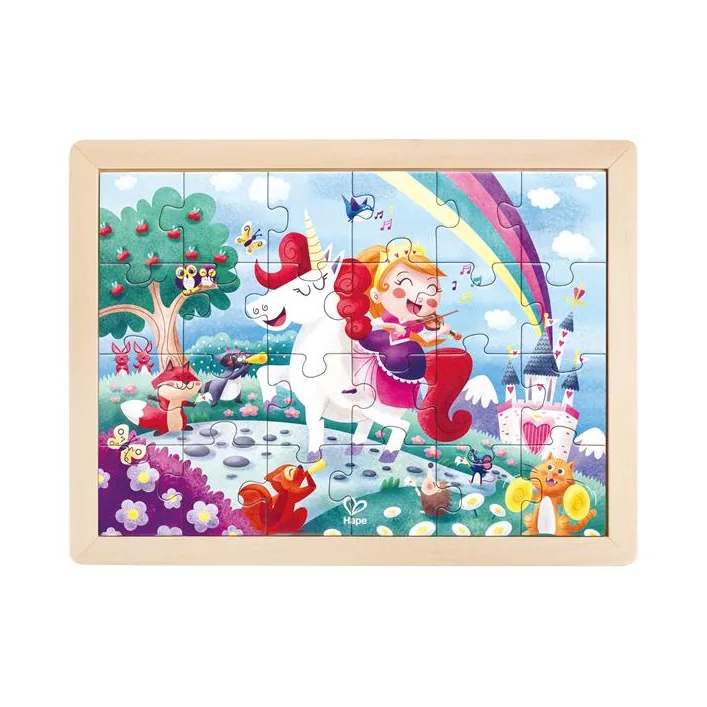 Пазл Hape Єдинороги з розмальовкою (E1642)