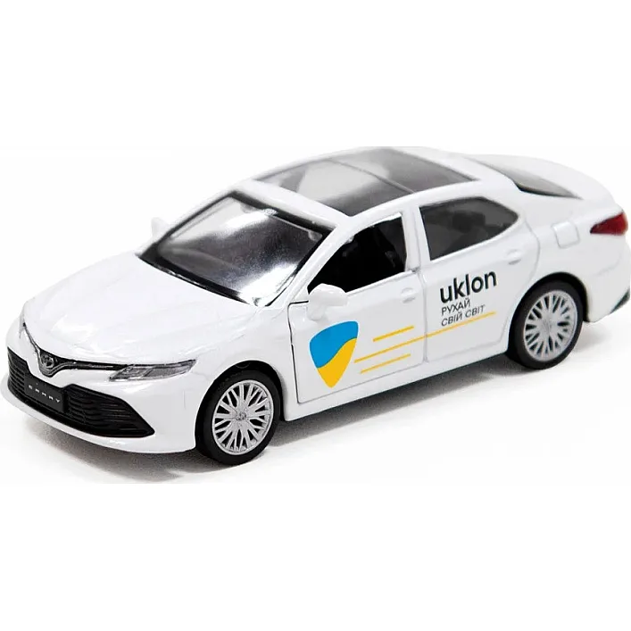 Автомодель - "TOYOTA CAMRY UKLON" (белый) 250291 в коробке TechnoDrive (Маш4083)