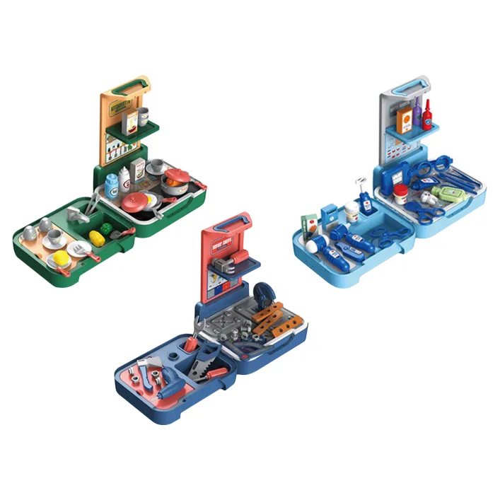 Игровой набор 25733/35/37 Повар/врач/строитель (3 вида) в чемодане в коробке 27*10*22,4 см (Рез3537)
