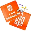Набор для рисования по ткани «I Am Ukrainian, Тризуб» paint-n064-n059