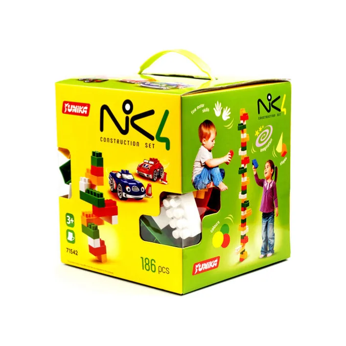 Конструктор "NIK-4" в коробке 186дет Юника (Кон1542)