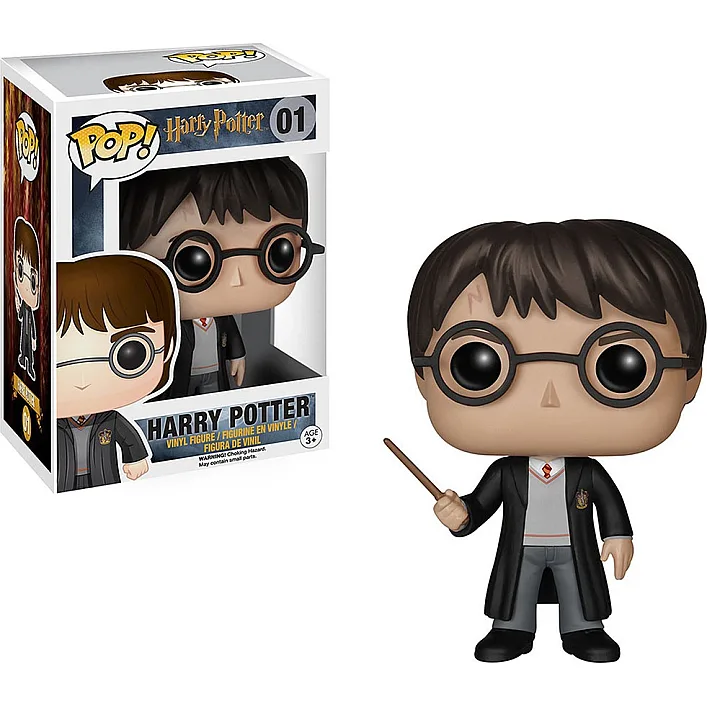 Игровая фигурка FUNKO POP! серии "Гарри Поттер" - Гарри Поттер с палочкой 5858 (Хло2555)