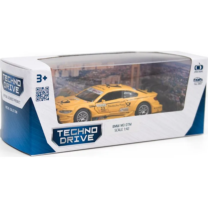 Автомодель TechnoDrive - BMW M3 DTM (желтый) (Маш8698)