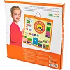 Магнитный календарь Viga Toys с часами на английском языке (50377)