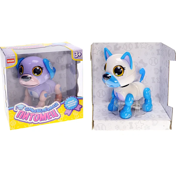 Интерактивная игрушка "Сознательная собака" в коробке E5599-7 р.16*16,5*10см. (Муз5997)
