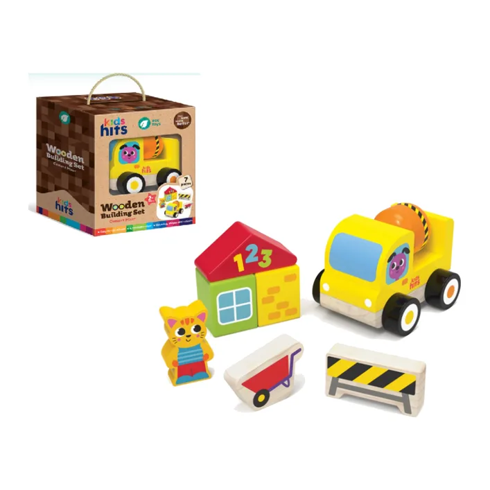 Деревянная игрушка Kids hits KH20/017 бетоносмеситель в коробке 16*19*10,3см (Дер7518)