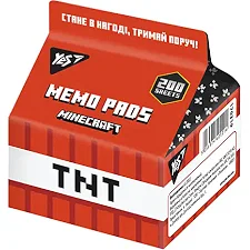 Бумага для записей YES Tetra Pak "Minecraft" 200 л. 7*7,5 см 170319 (Кнц2319)