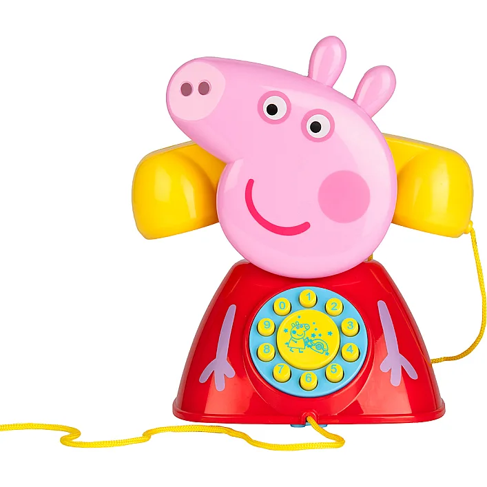 Іграшка-каталка на мотузочці PEPPA - ТЕЛЕФОН ПЕППИ