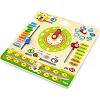Деревянный календарь Viga Toys с часами англ. язык (44538)