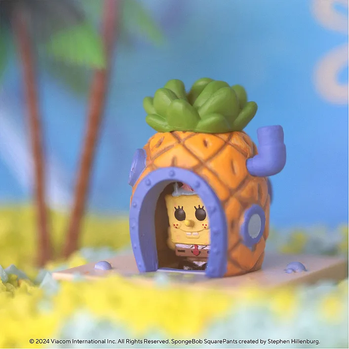 Набір фігурок BITTY POP! Town серії "Губка Боб Квадратні Штани" – ГУБКА БОБ І ЙОГО ДІМ