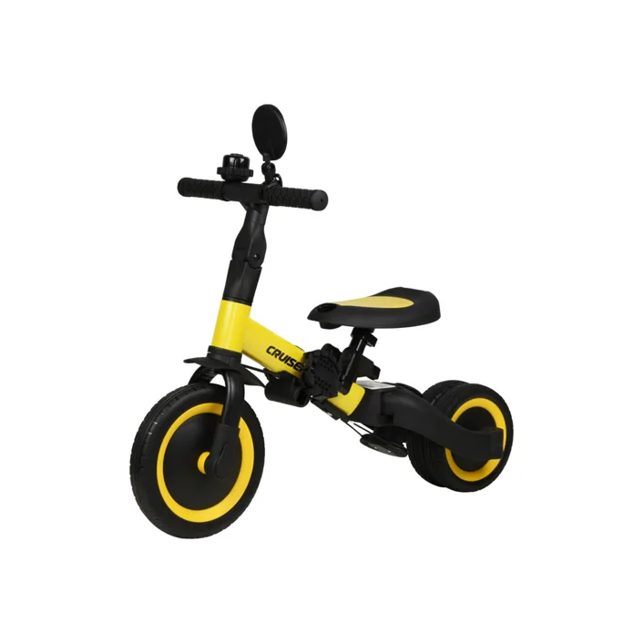 Біговел Tri-cycle 5in1 Cruiser Versa yellow трансформер з дашком (Вел1340)